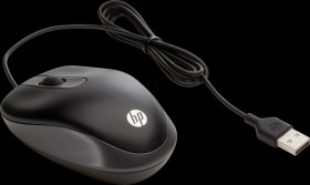 G1K28AA#ABB Wired mouse - USB - black