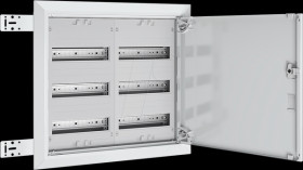 UK23 Field distributor flush-mounted/cavity wall, 2x3-row, H=520