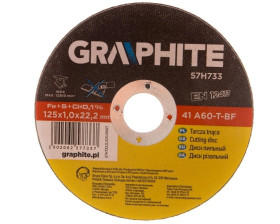 Tarcza tnąca do metalu 125x1.0x22.2mm, 41 A60-T-BF, INOX /10szt./ 55H572