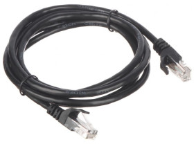 Patchcord RJ45/1.8-BLACK 1.8m