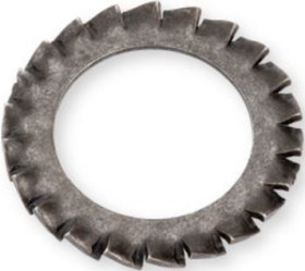 Serrated lock washer, M3, spring steel, according to DIN 6798 A, BYB-3-17H200