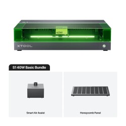xTool S1 Enclosed Diode Laser Cutter - 40W / 40W Basic Bundle