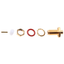 Złącze koncentryczne Montaż na panelu Żeński 50Ω typ złącza Złącze SMA 0 to 18GHz Lutowane typ kabla RG402