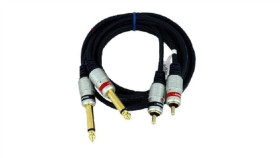 Kabel Audio 2Xwt.Jack 6,3 Mono/2Xwt.Rca Mk50 10M