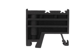 Trzymacz blokada końcowa na szynę TS/TH35 KU-1/35 czarny A44-1203