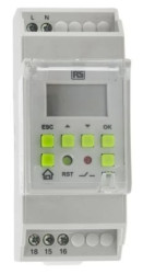 Wyłącznik czasowy na szynę DIN Cyfrowe 1-kanałowy godzinny 110 → 240 V AC