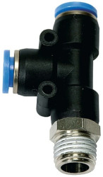 Trójnik wtykowy T obrotowy R 1/4z do węża 6, TS