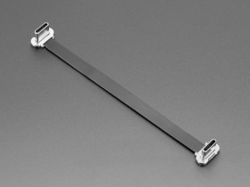 Adafruit Slim Right Angle USB C to USB C Cable - 100mm