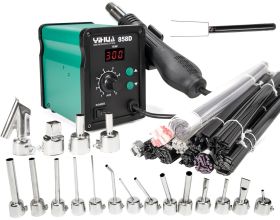 Spawarka do plastiku 858D 1 kg spoiwa but dysze zestaw