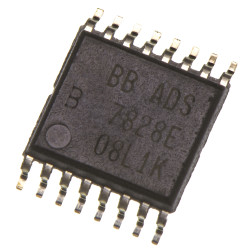 ADC 12 bitów 50ksps A/C: 8 TSSOP SAR Szeregowy (I2C) 3,3 V, 5 V