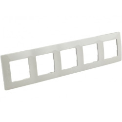 Ramka pięciokrotna NILOE biała Legrand