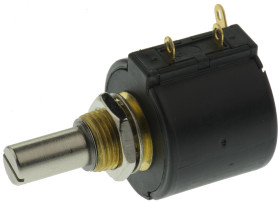 Potencjometr 1kΩ typ Obrotowy Bourns średnica wału 6,35 mm 1W długość wału 20.6mm Montaż panelowy