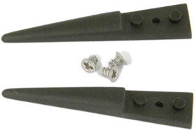 ESD replacement tips, uninsulated, antimagnetic, PVDF, 40 mm, A249SV