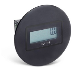 Trumeter 3410-3010 LCD Hour Mtr 10-300VDC / 20-300VAC Round Flush Mount Reset