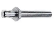 6 mm POAG plug, screw connection, silver, 04.0058