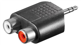 Adapter Cinch, Wtyk Mono Aux 3,5 Mm Na 2 Gniazdo Stereo - Połączenie Typu...