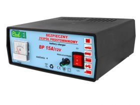 Prostownik Eltraf 15A/6V/12V z regulacją prądu.