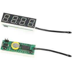 Moduł zegara cyfrowego RX8025T z pomiarem temperatury i napięcia czerwony