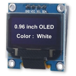 Biały wyświetlacz 0.96 OLED I2C 3-5V SSD1306