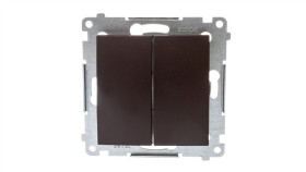 Simon 54 Łącznik Bryzgoszczelny Świecznikowy Ip44, Szybkozłącza, Brąz Mat...