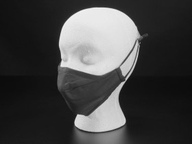 Adafruit Adult PM2.5 Filtering Face Mask With 4 Filter Inserts - Black