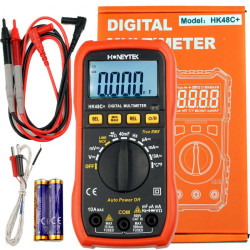 Multimetr cyfrowy Honeytek HK48C+ 4000 zliczeń CAT III 600V NCV autozakres