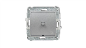 Mini Przycisk /Światło/ W Stylu Amerykańskim Srebrny Metalik 7Mwpus-5