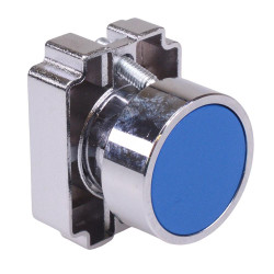 Techna PtecMetPNBlue Blue Flush Push Button Switch Metal