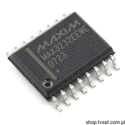 MAX3232EEWE+ RS-232 Transceiver 1Mbps SMD-SO16 MAXIM