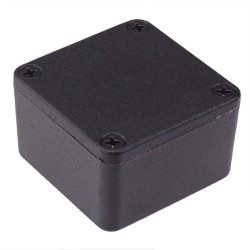 1590LBBK Hammond Black Die Cast Enclosure 50.5 x 50.5 x 31mm