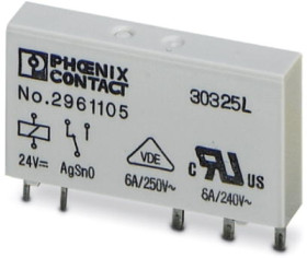 Relay, 1 Form C (NO/NC), 48 V (DC), 10.618 kΩ, 10 A, 250 V (DC), 250 V (AC), monostable, 2961231