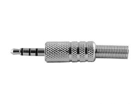 Wtyk jack 3.5 metal 4-polowy