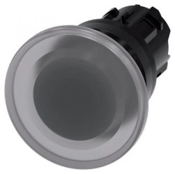 Przycisk grzybkowy podświetlany 22 mm tworzywo bezbarwny 40 mm z samopowrotem SIRIUS ACT 3SU1001-1BD70-0AA0