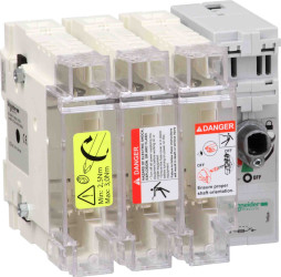 Rozłącznik z bezpiecznikami 3 100A 22 x 58mm TeSys Schneider Electric GS2J