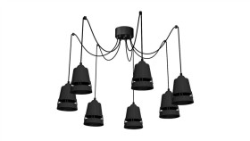 Lampa Wisząca Apollo Black 7Xe27 Mlp782 Milagro