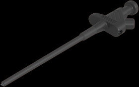 Clamp test probe, black, max. 4 mm, L 148 mm, CAT O, socket 4 mm, 930113100