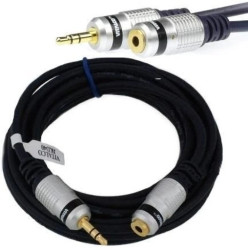 VITALCO JKD40 Przedłużacz Audio AUX mini Jack 3,5mm Stereo (wtyk / gniazdo) 5m