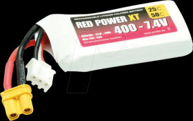 Li-Po battery, 7.4 V, 400 mAh
