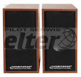 Głośniki komputerowe 2x3W Drewno Esperanza