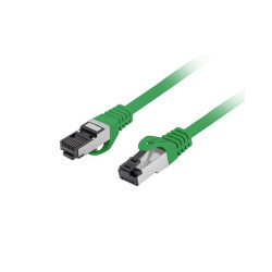 Patchcord kat.8.1 S/FTP LSZH CU 0.5M zielony Fluke Passed Lanberg