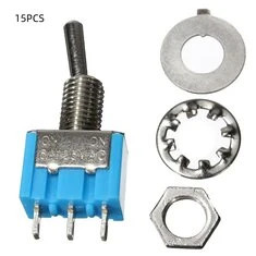 15 sztuk 3-stykowe przełączniki dźwigniowe AC 125V 6A 2-stanowe SPDT