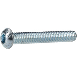 R-TECH 337356 M6 X 40 Hex Socket Button Screws Steel BZP - Pack Of 100