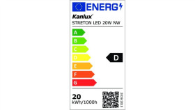 Oprawa Uliczna Led Streton 20W 2800Lm 4000K Ik08 Ip66 Ikl. Ochr. Enec 5 Lat...