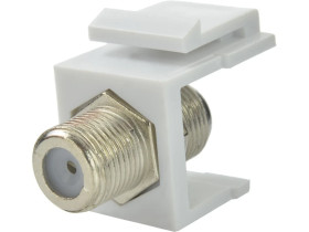 Moduł keystone typu F gniazdo dwustronne białe Mediabox NEKU