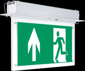 WW7206 LED emergency exit light, 2 W, emergency exit, recessed