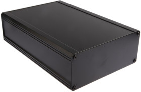 Obudowa radiatora Aluminium wytłaczane szerokość zew. 200 mm długość zew. 300 mm wys. zew. 86 mm RS PRO IP40 Czarny