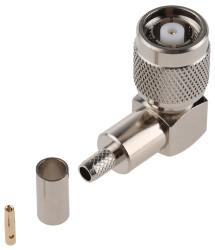 Złącze koncentryczne Montaż na kablu Żeński 50Ω typ złącza Złącze TNC 0 to 6GHz Połączenie zagniatane typ kabla RG58 C/U