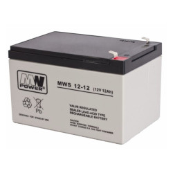 Akumulator 12V-12Ah AGM MWS Żelowy, MWS 12-12