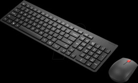 4X31N50722 Keyboard and mouse set, wireless, German layout, black