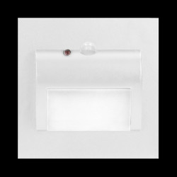 DRACO LED NEW 1 5W oprawa schodowa podtynkowa 12VDC 30lm 3000K biała czujnik ruchu i zmierzchu OR-OS-6164LR3/W